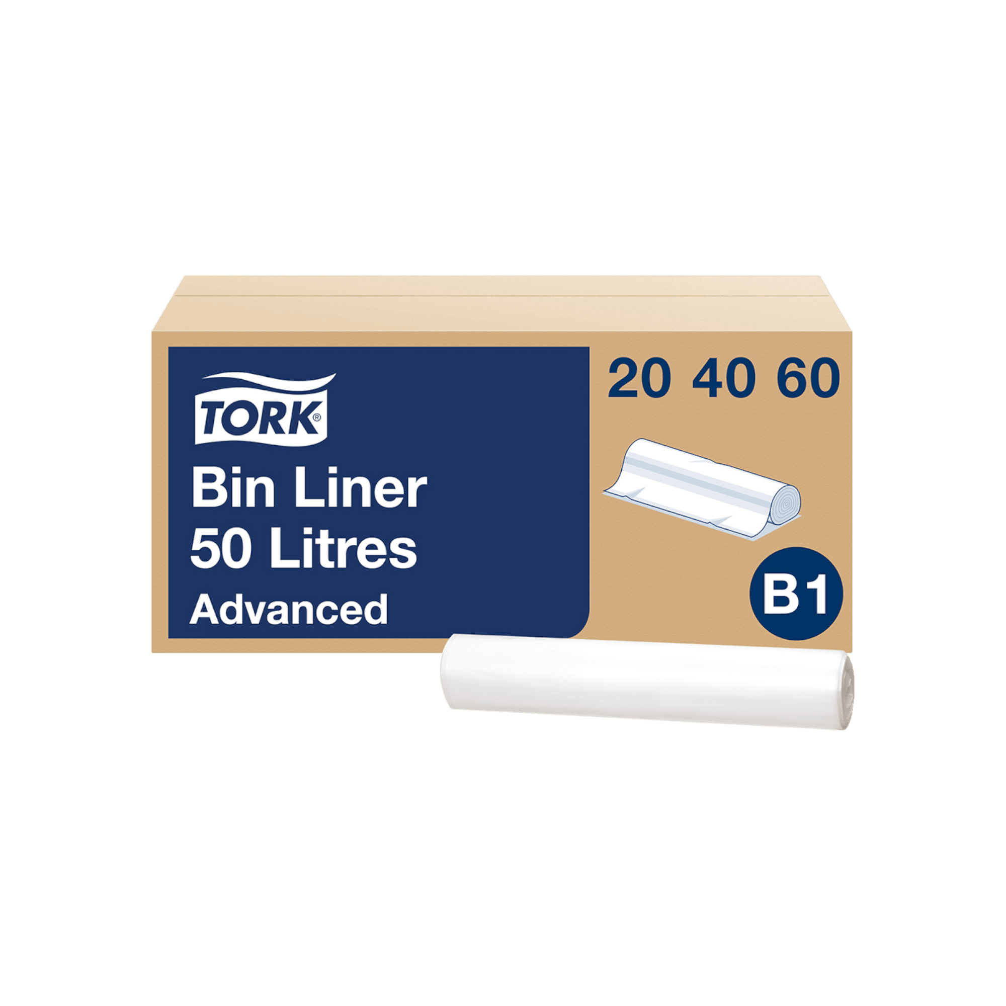 Tork 50 l Abfallsäcke Transparent B1 61,5 x 89,5 cm