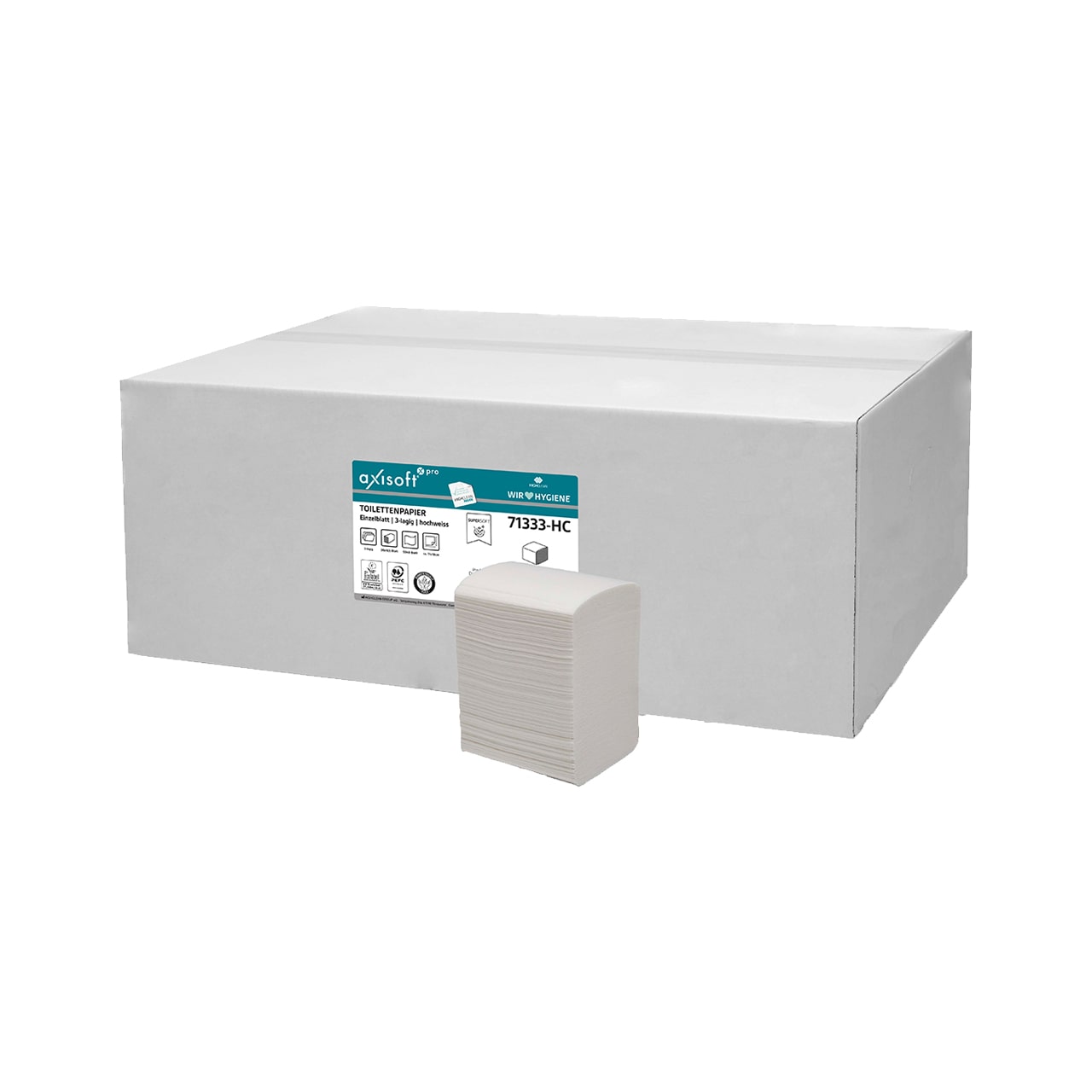 axisoft® pro - Toilettenpapier Einzelblatt