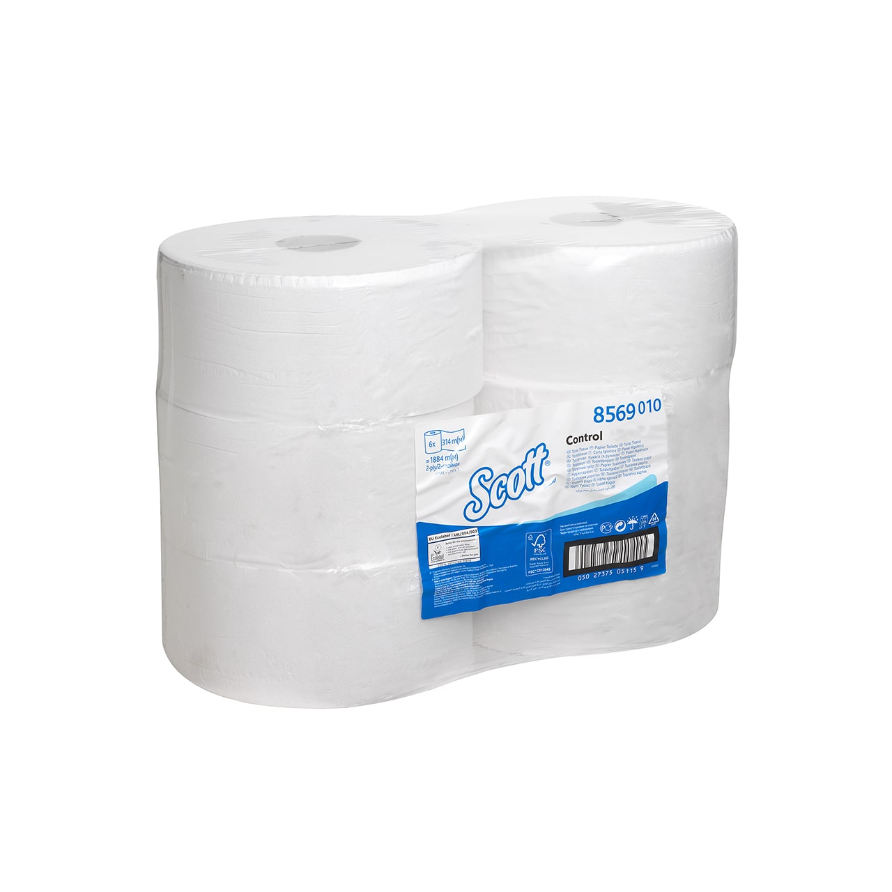 Scott® Control™ Einzelblatt-Toilettenpapier mit Zentralentnahme