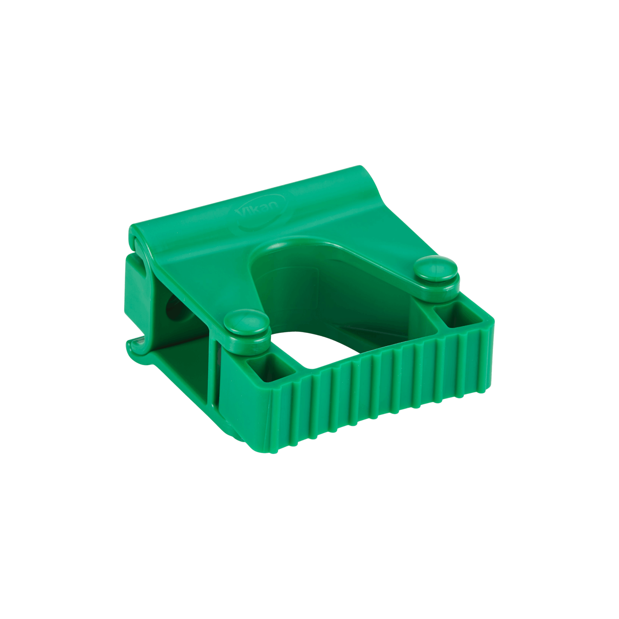 Hygienische Wandhalterung, Gummi-Clip-Modul, 82 mm, Grün