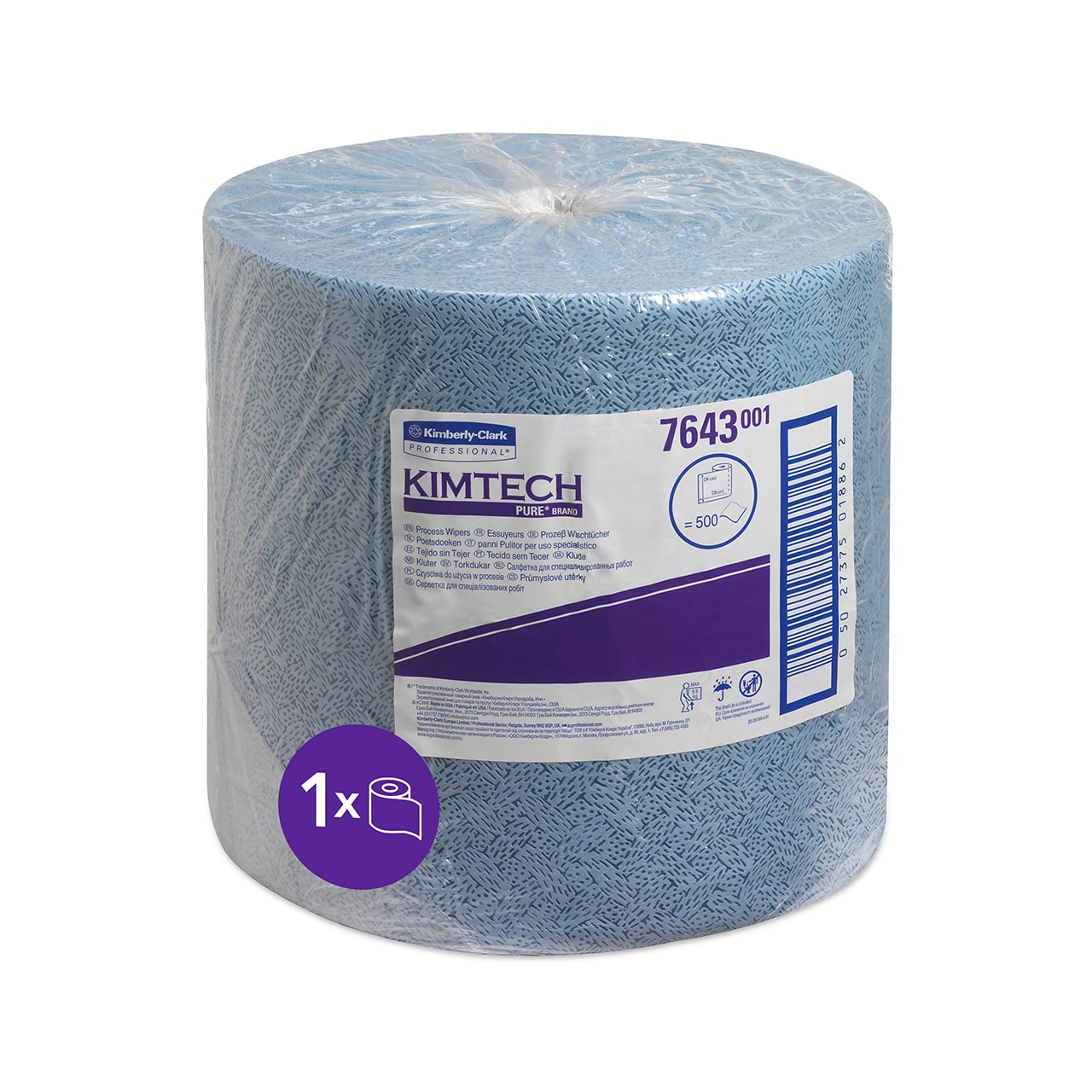 Kimtech® Prozeßwischtücher - Großrolle / Blau Kimtech® Prozeßwischtücher - Großrolle / Blau