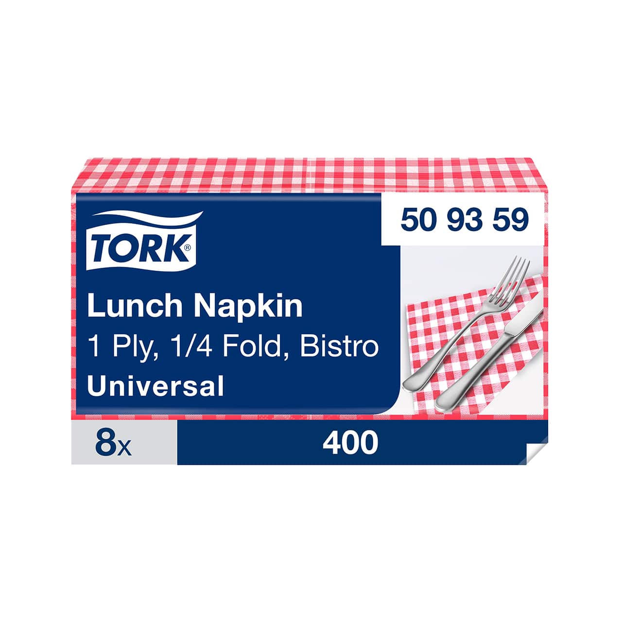 Tork Bistrored Lunchserviette