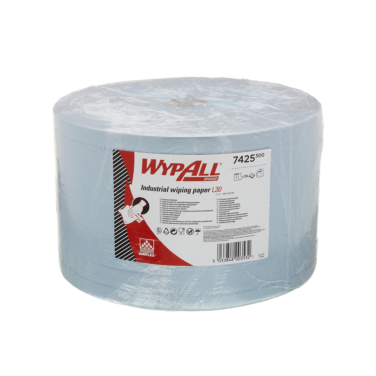 Putztuchrolle Wypall L30 Blau 23,5x38cm 3-lagig