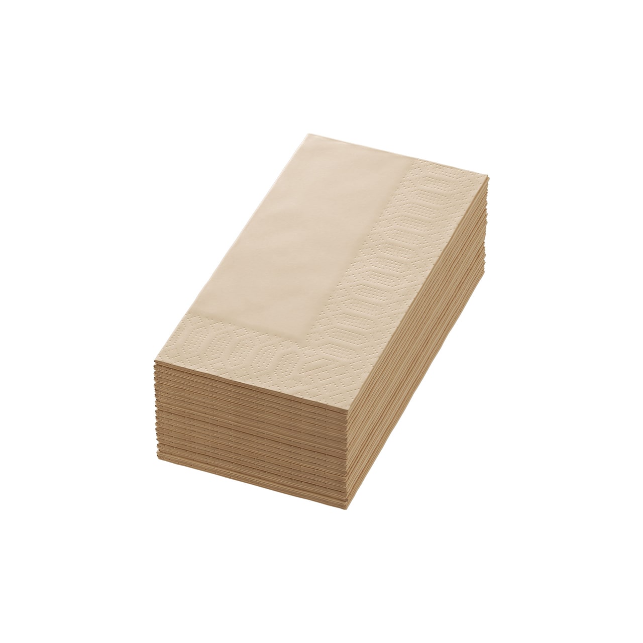 Tissue-Serviette 40 x 40 cm Natural Brown 2-lagig