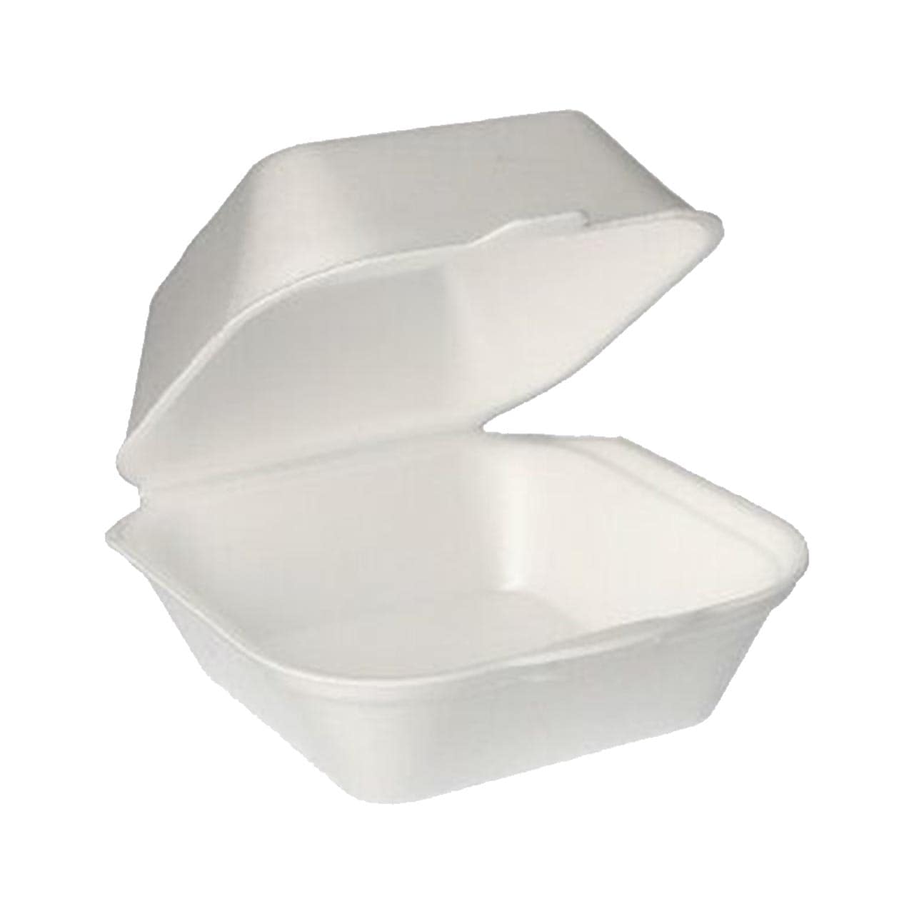 Burger-Boxen mit Klappdeckel, XPS 12 x 12 cm weiss Burger-Boxen mit Klappdeckel, XPS 12 x 12 cm weiss