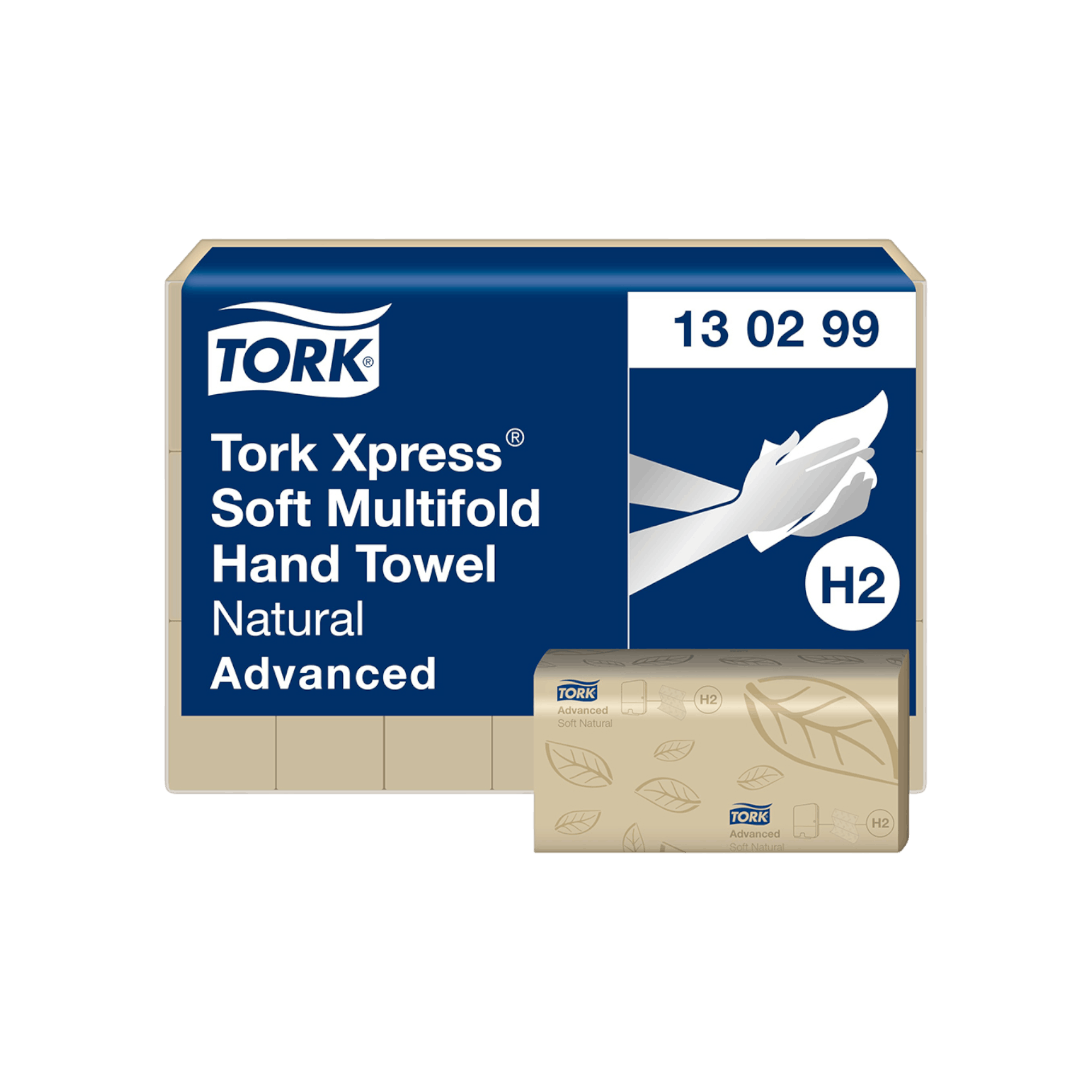 Tork Xpress® weiche Multifold-Handtücher Natur H2