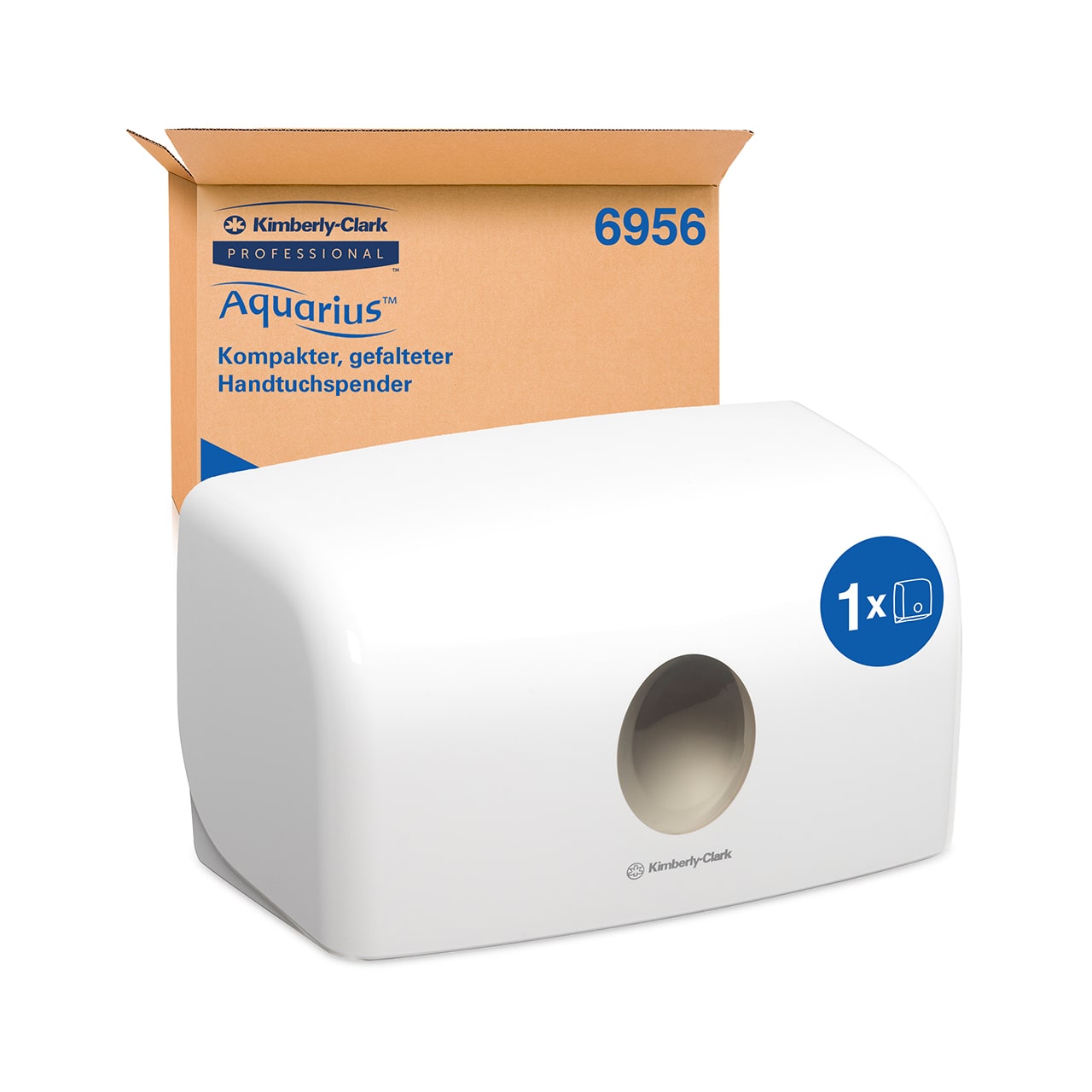 Aquarius Falthandtuchspender klein Kunststoff Weiß Aquarius Falthandtuchspender klein Kunststoff Weiß