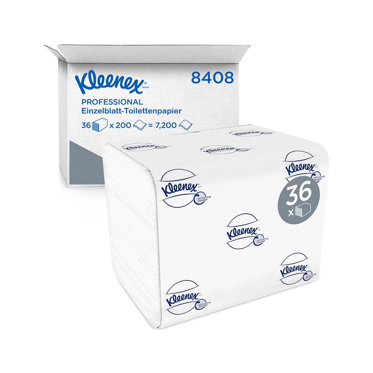 Toipa Einzelblatt Kleenex Ultra Weiß 2-lagig