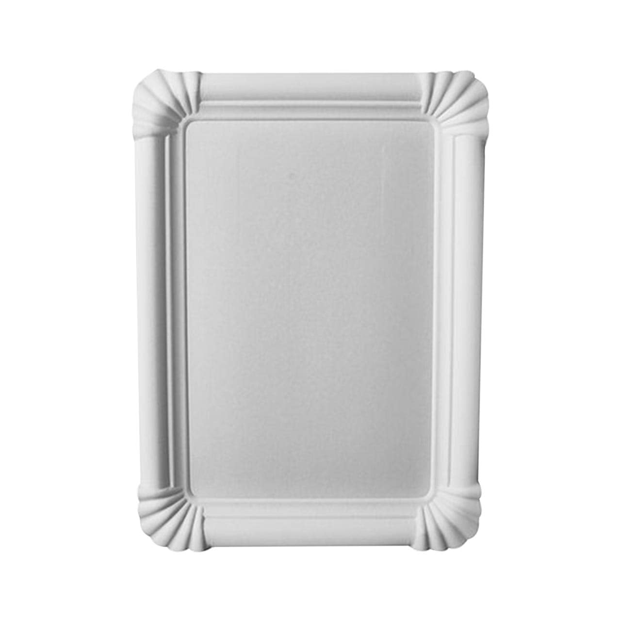 Pappteller eckig "pure" 16,5 x 23 cm weiss Pappteller eckig "pure" 16,5 x 23 cm weiss