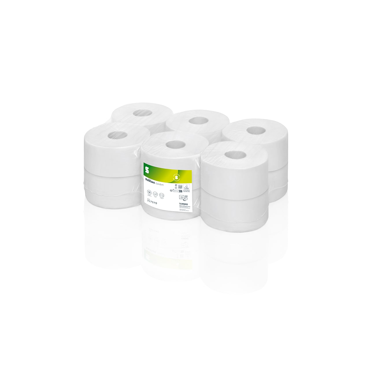 Toipa Mini Jumbo Rolle Recycling 3-lagig Toipa Mini Jumbo Rolle Recycling 3-lagig