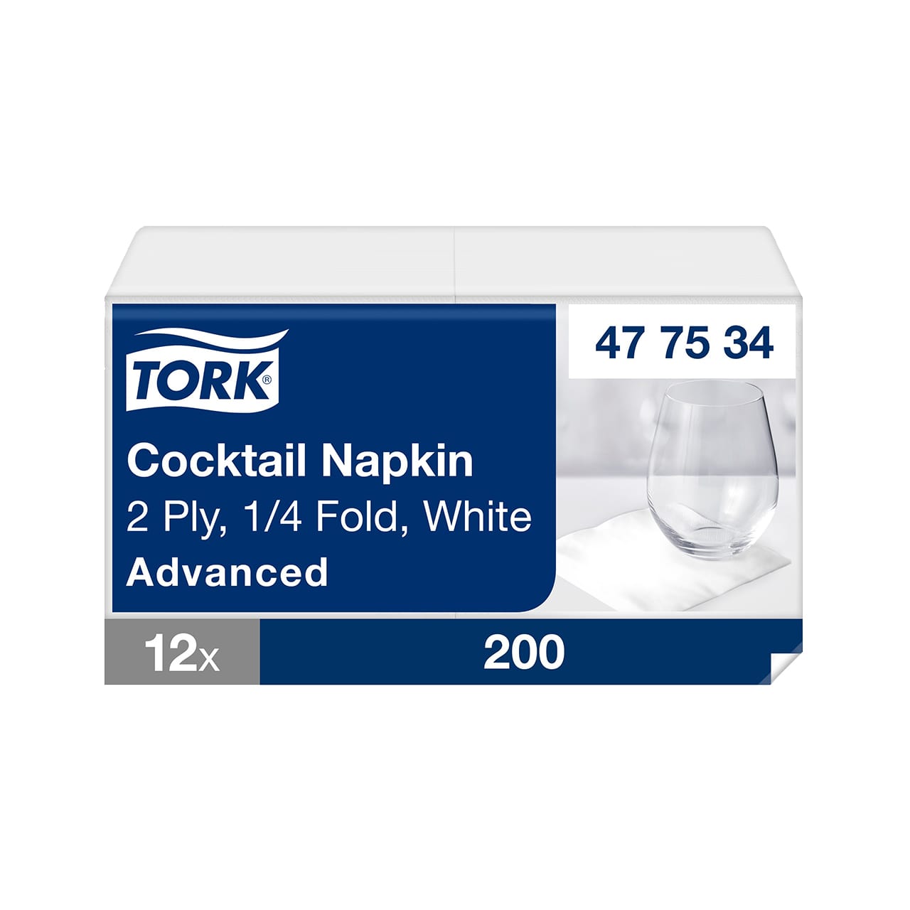 Tork Cocktailservietten Weiß Tork Cocktailservietten Weiß