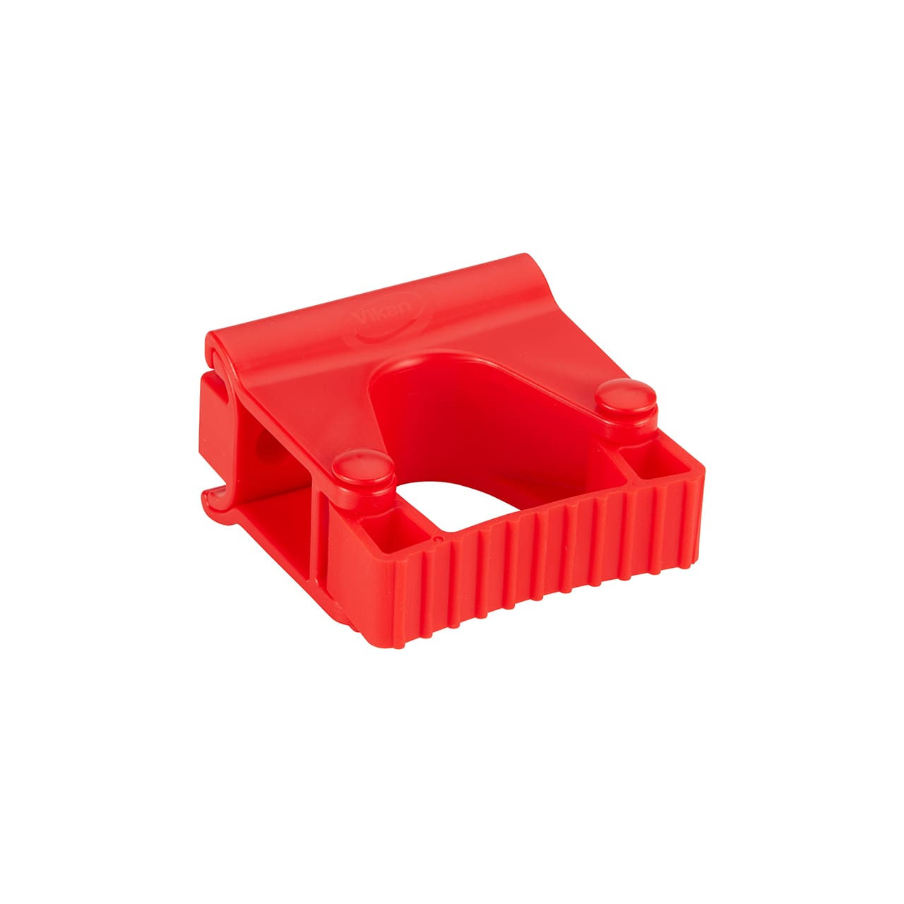 Hygienische Wandhalterung, Gummi-Clip-Modul, 82 mm, Rot