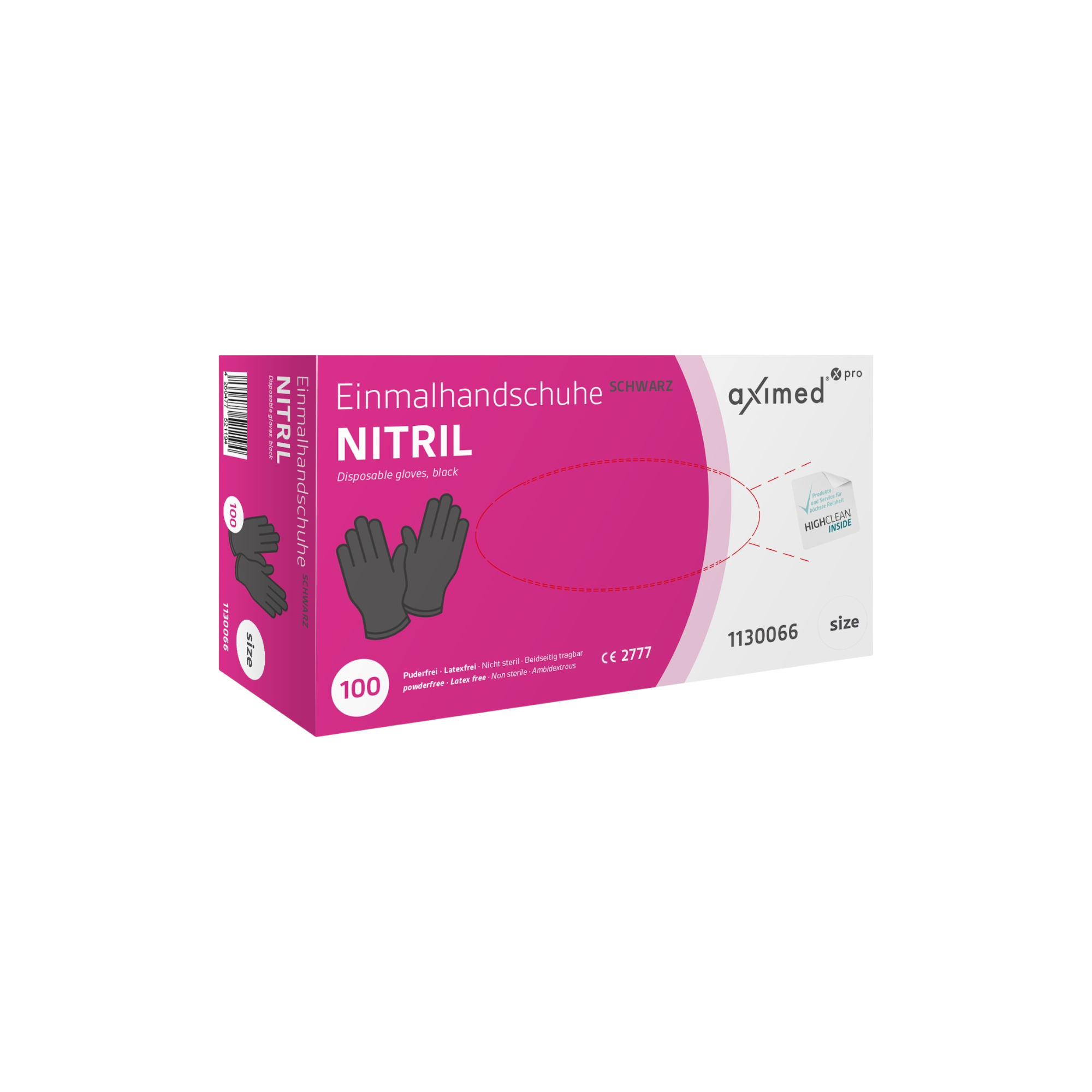 aximed pro Nitril Handschuhe schwarz