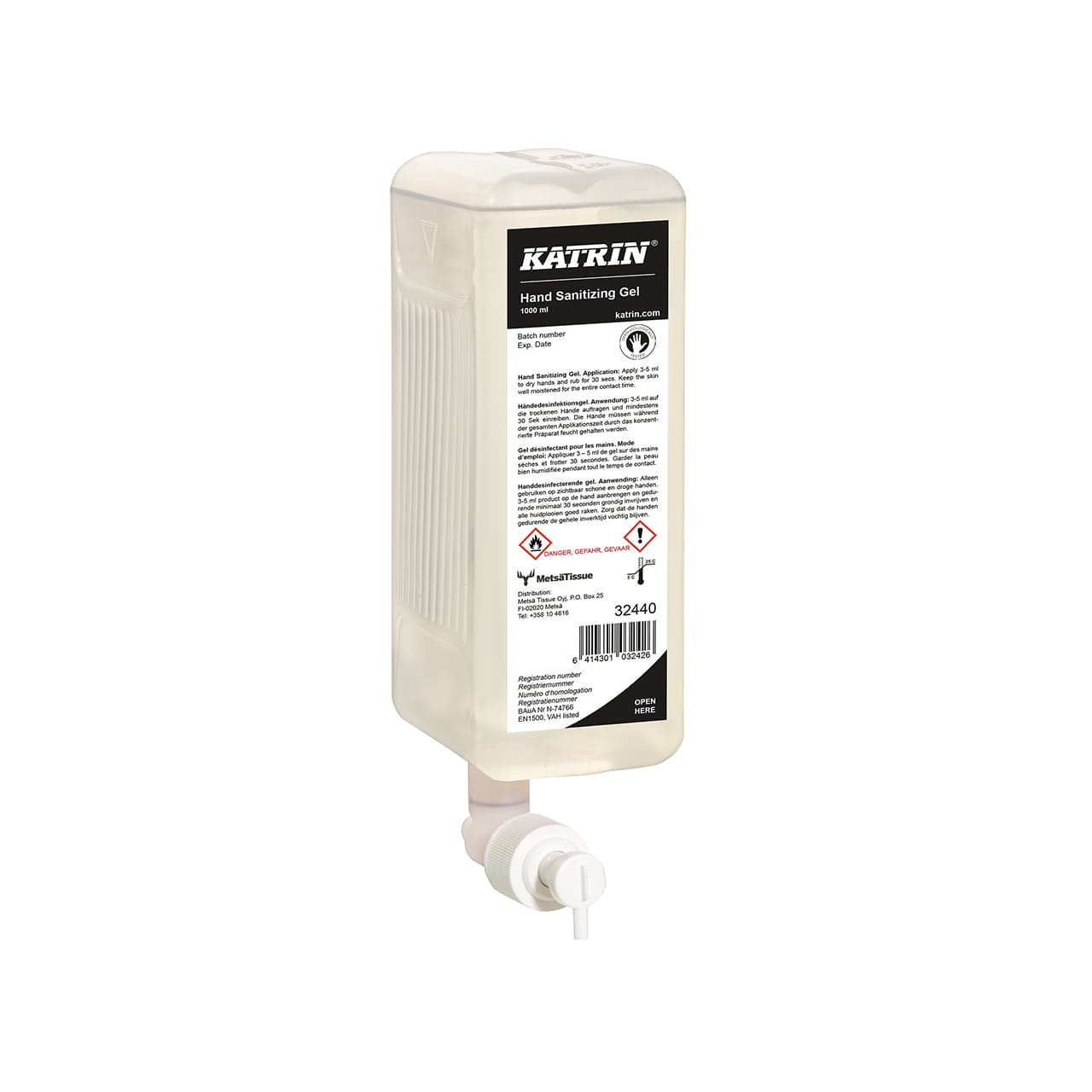 Katrin Hand Sanitizer Gel 1000 ml Katrin Hand Sanitizer Gel 1000 ml