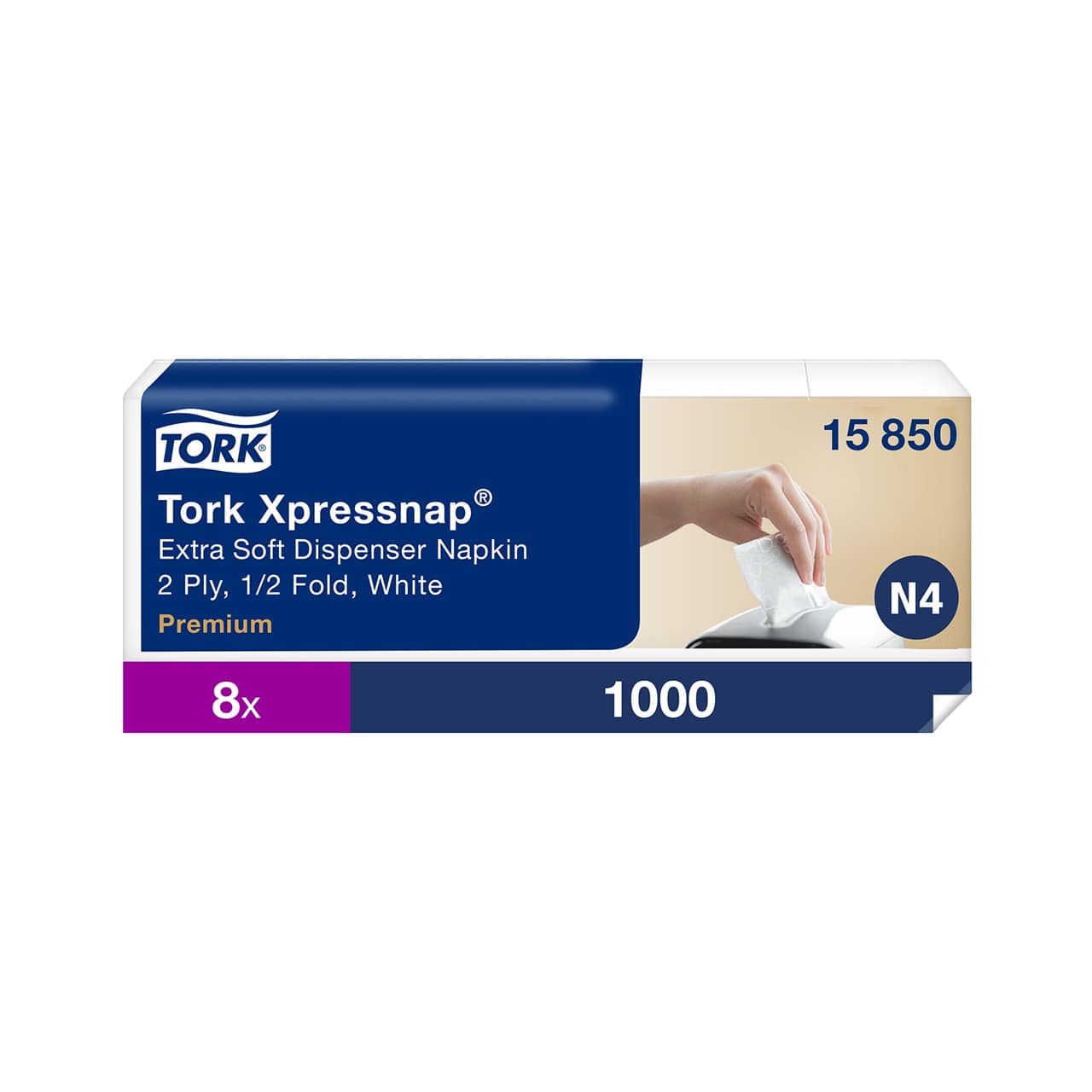 Tork Xpressnap® Extra Soft Weiße Spenderserviette