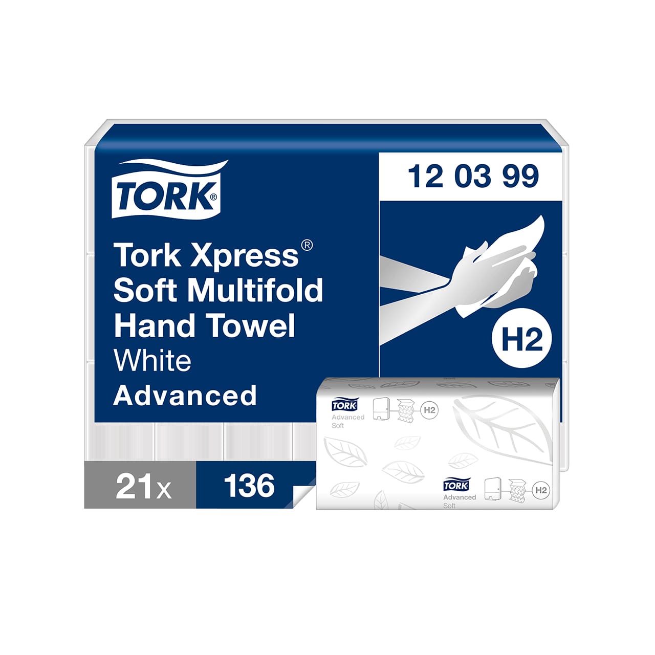 Tork Xpress® große Multifold-Handtücher Weiß H2