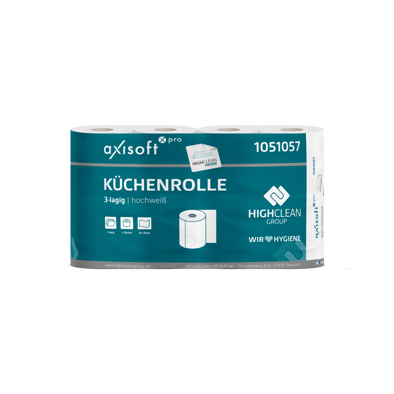 axisoft® pro – Küchenrolle 3-lagig