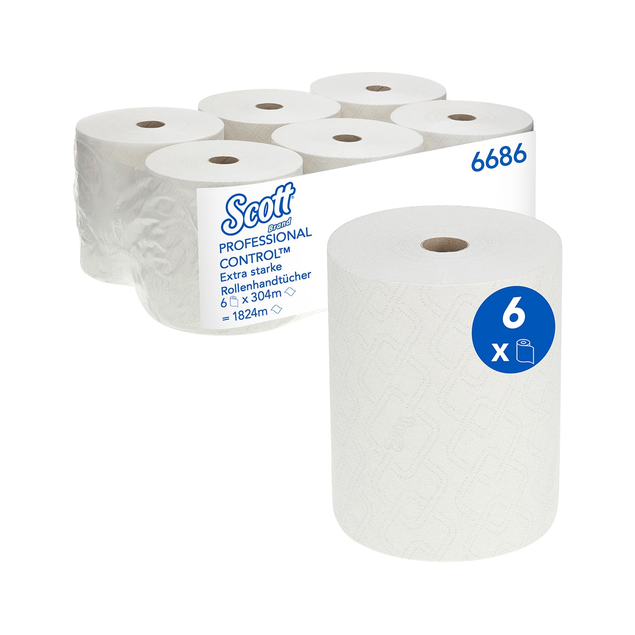 Rollenhandtuch Scott Xtra Strong weiß B:20cm 1-lag Rollenhandtuch Scott Xtra Strong weiß B:20cm 1-lag