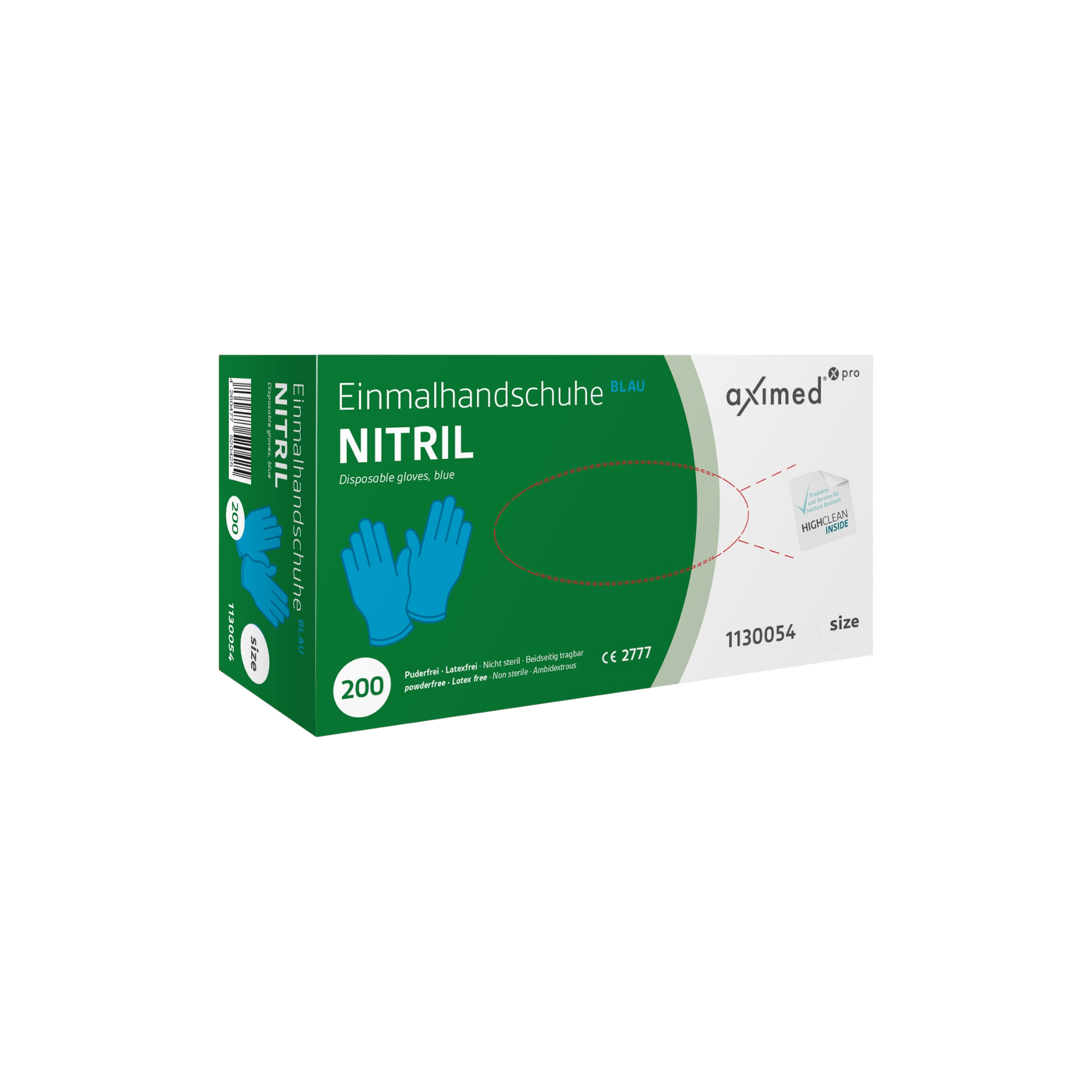 aximed pro Nitril Handschuhe dunkelblau