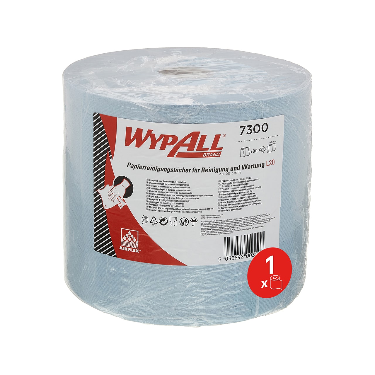 Putztuchrolle Wypall L20 Blau 23,5x38cm 2-lagig