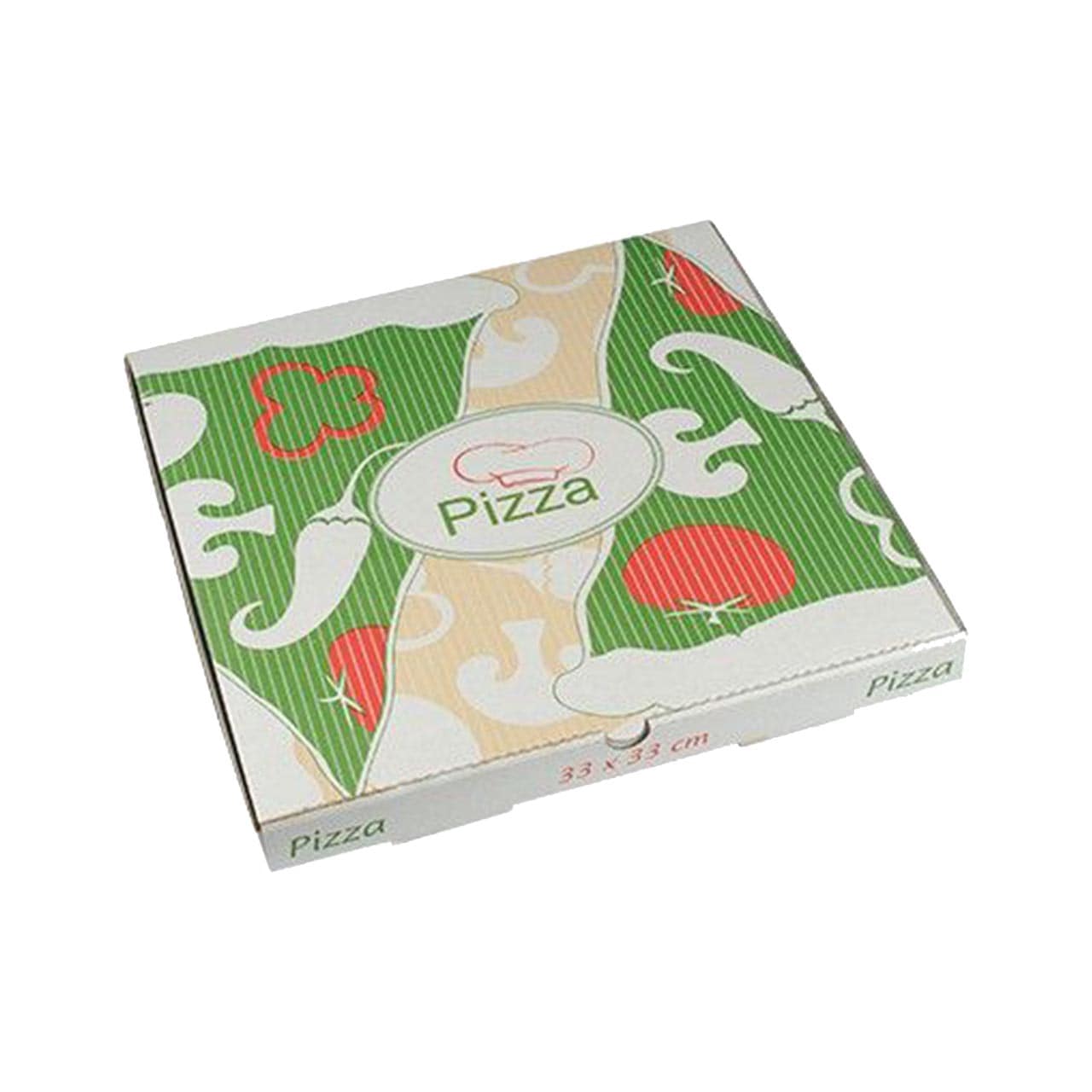 Pizzakartons, Cellulose "pure" eckig 33 x 33 x 3 cm