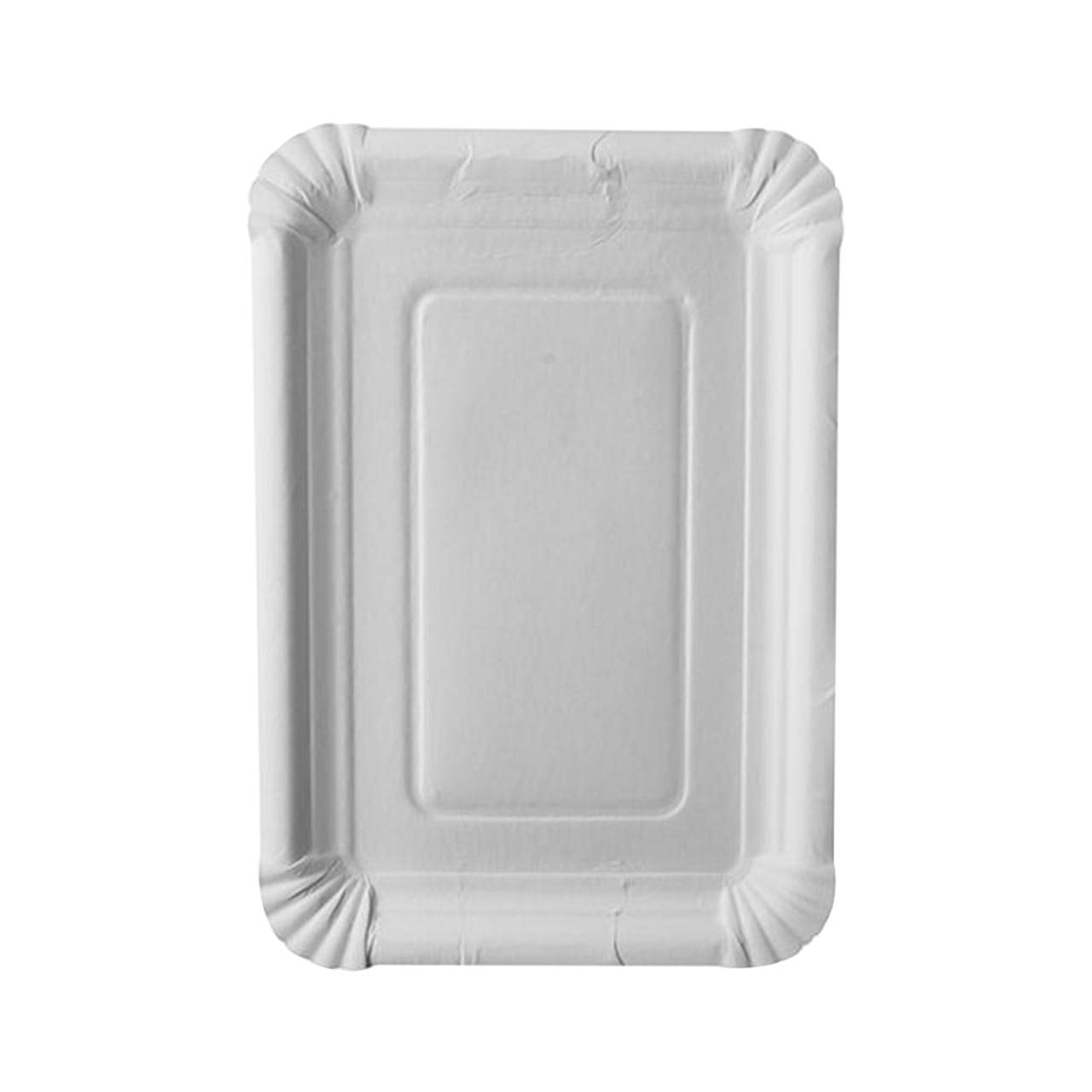 Pappteller eckig "pure" 18 x 26 cm, weiss Pappteller eckig "pure" 18 x 26 cm, weiss