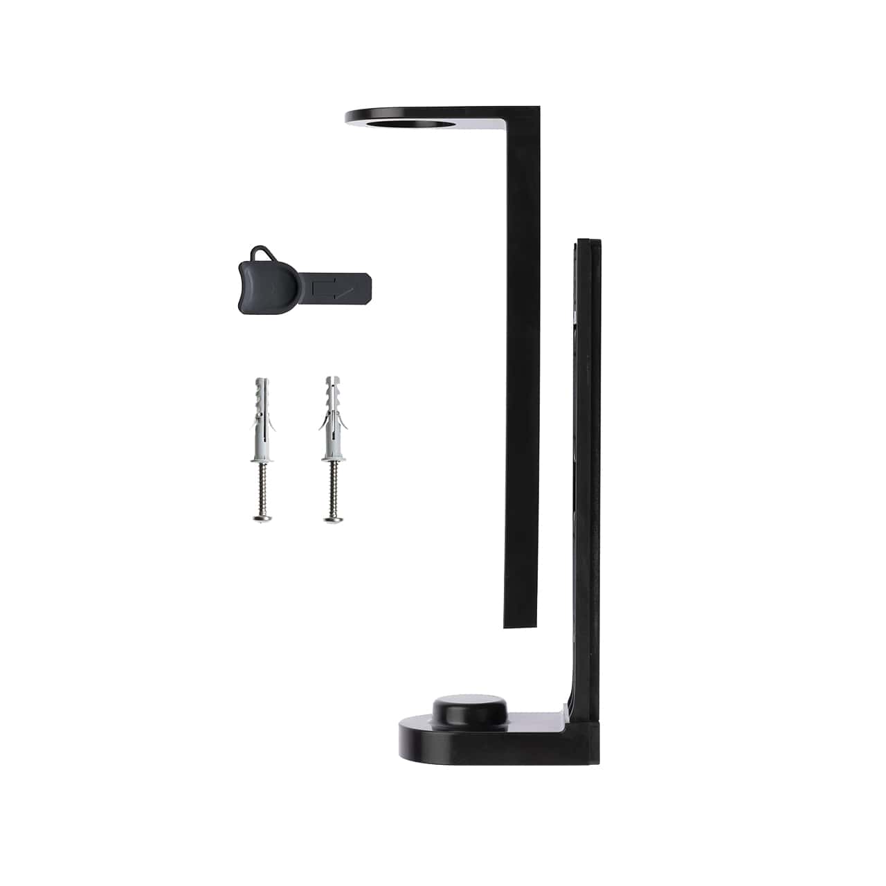 Black Abs Wall Bracket With Screws For Pump Dispenser