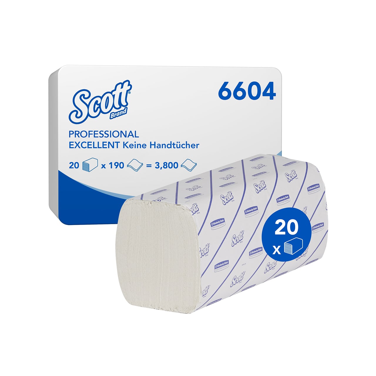 SCOTT® Excellent Interfold Falthandtuch 2-lagig ZZ-Falz SCOTT® Excellent Interfold Falthandtuch 2-lagig ZZ-Falz