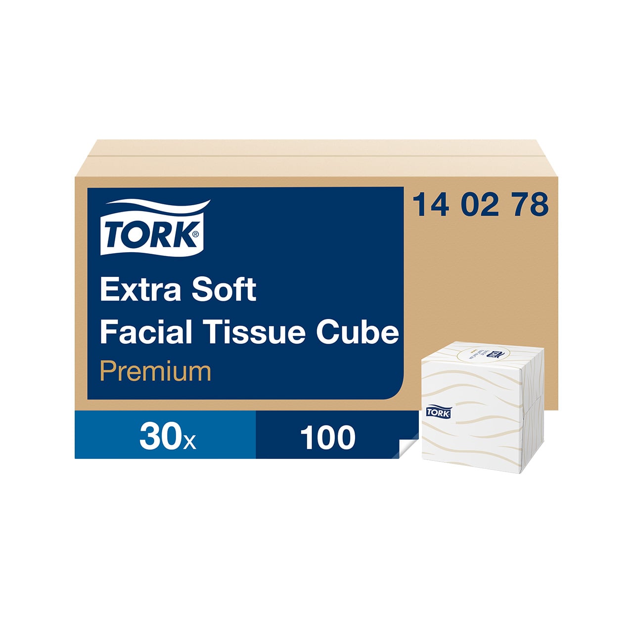 Tork extra weiche Kosmetiktücher (im Spenderwürfel)