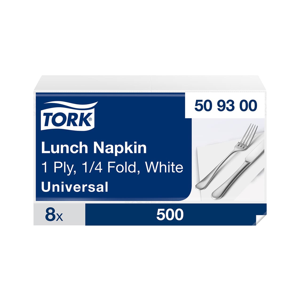 Tork Lunchserviette Weiß 1-lagig Tork Lunchserviette Weiß 1-lagig