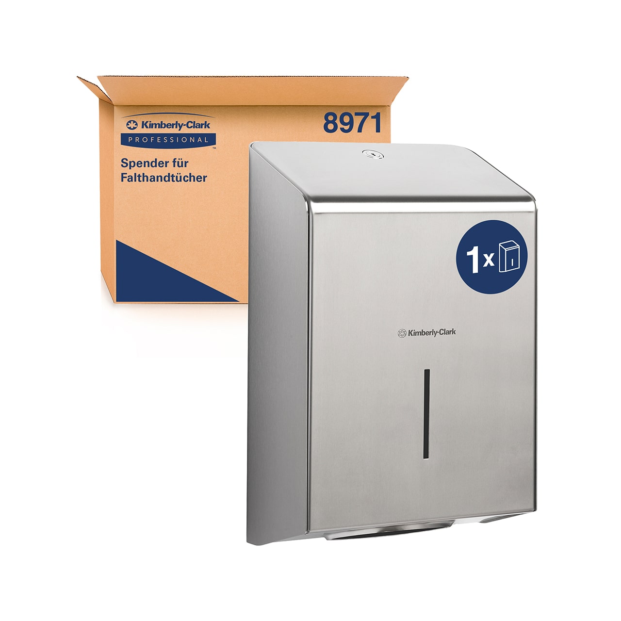 Kimberly-Clark Professional™ Handtuchspender 8971 – Edelstahl Kimberly-Clark Professional™ Handtuchspender 8971 – Edelstahl