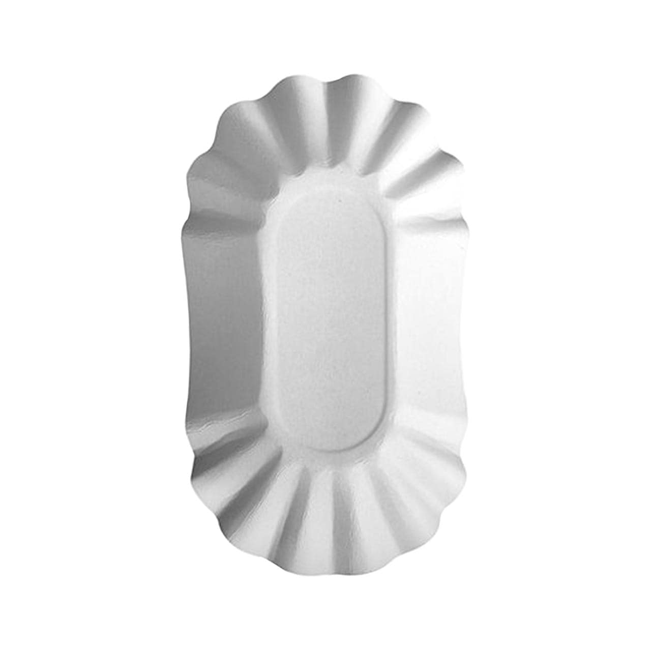 Pappschalen oval "pure" 10,5 x 20 x 3,5 cm weiss