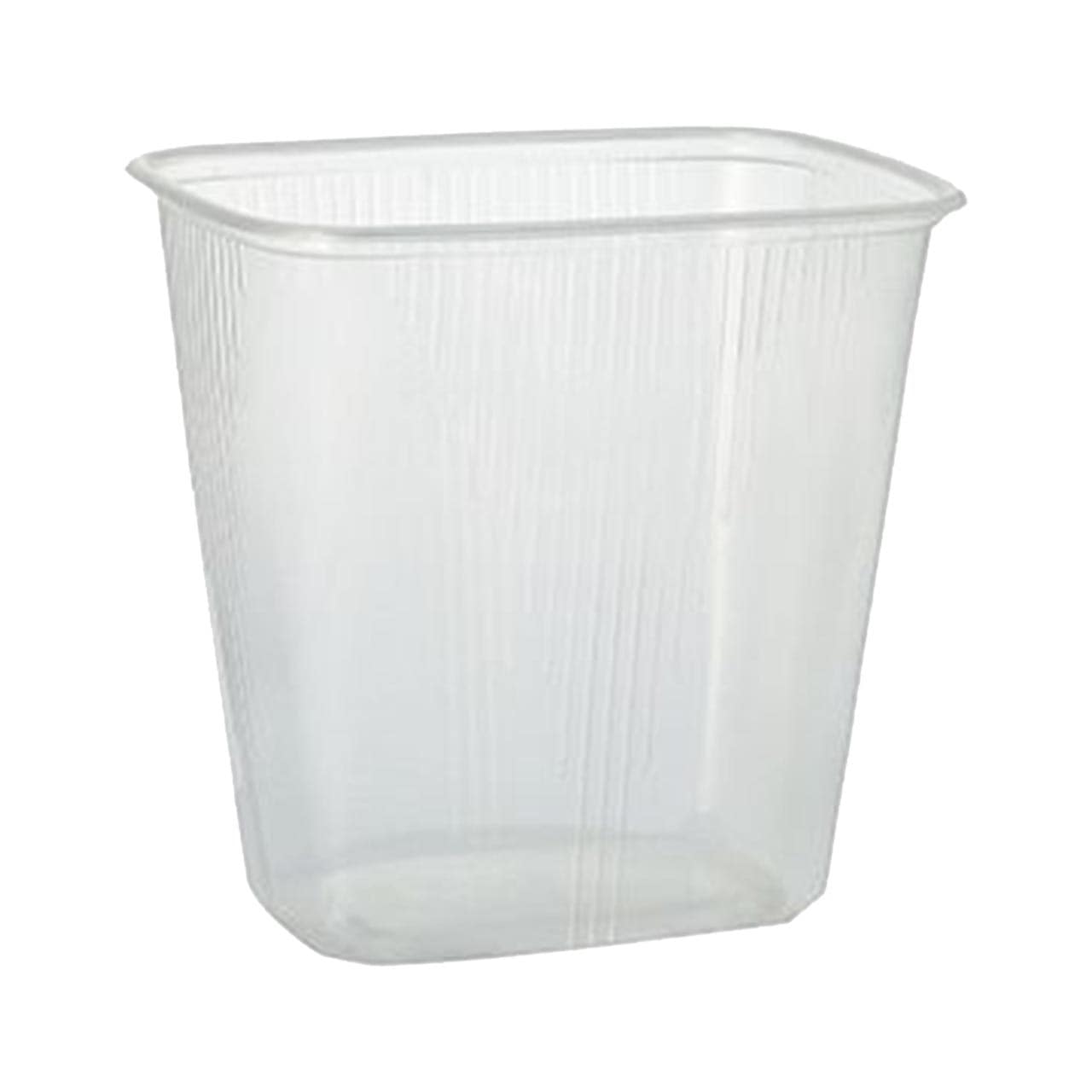 Verpackungsbecher, PP eckig 500 ml transparent