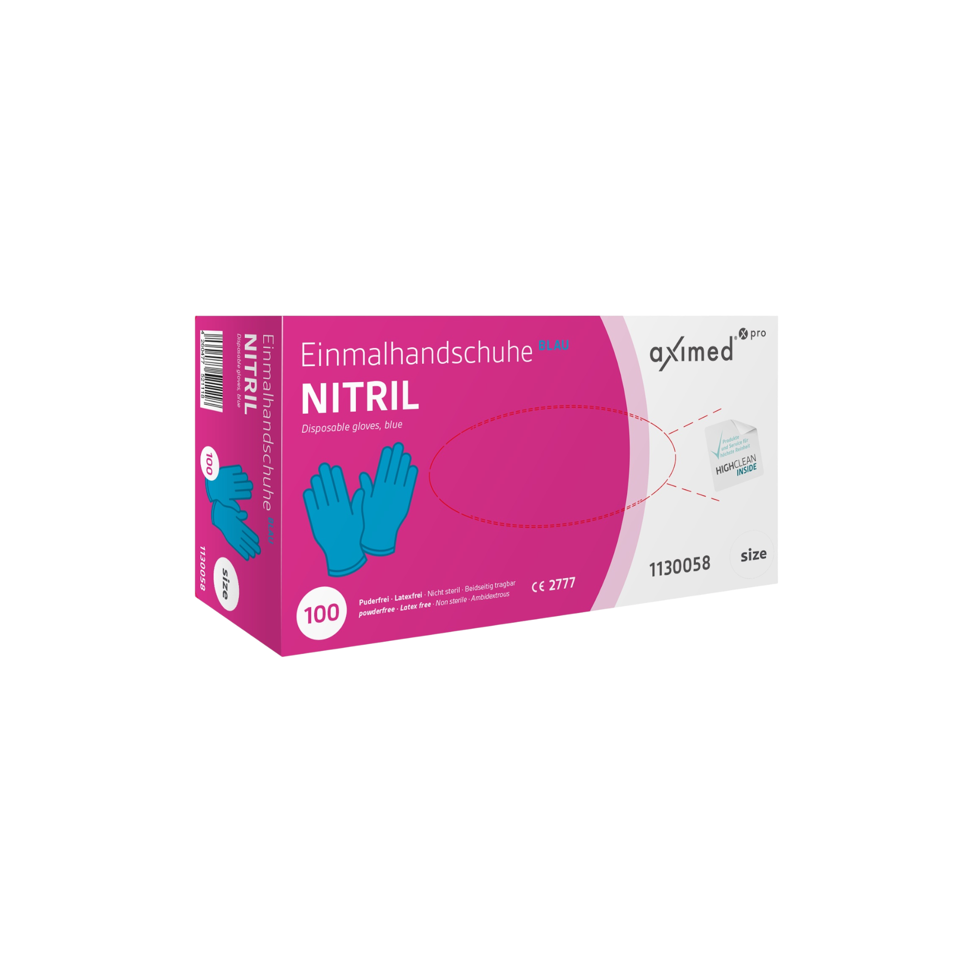 aximed pro Nitril Handschuhe blau