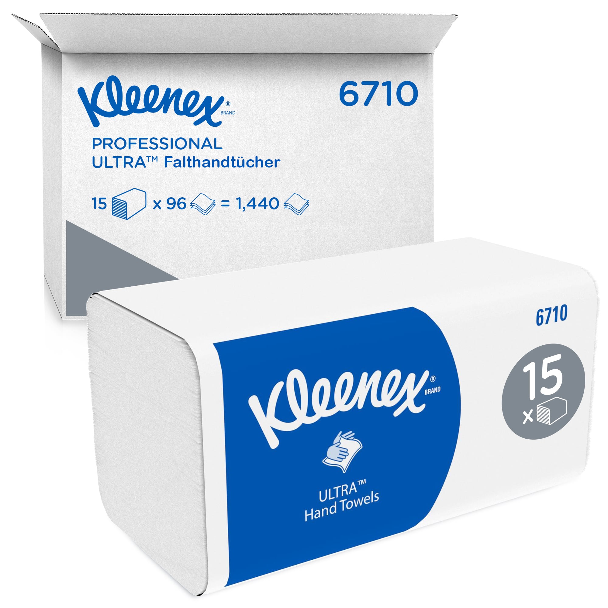 Kleenex® Ultra Falthandtücher - Interfold / Weiß F4