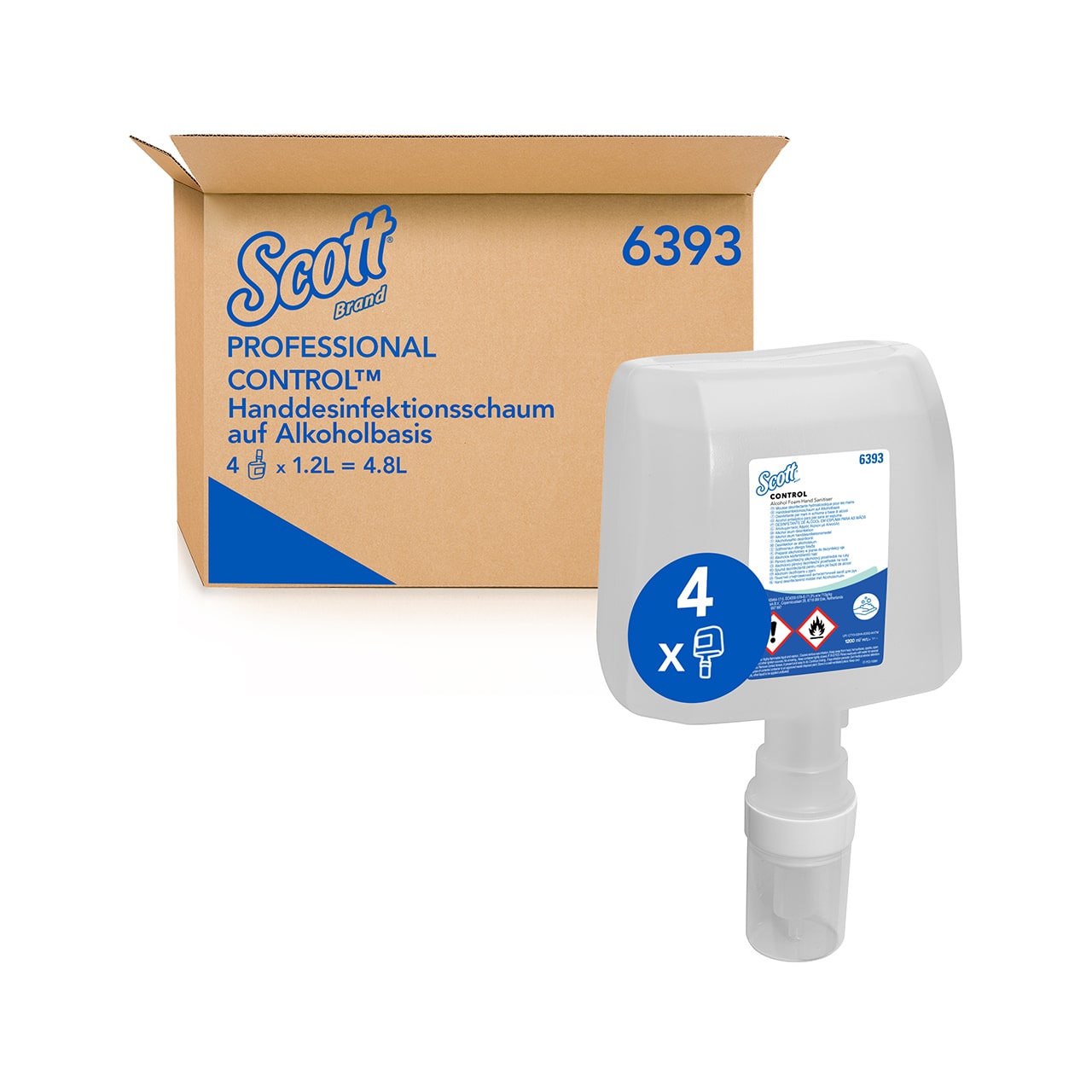 Scott® CONTROL Handdesinfektionsschaum auf
Alkoholbasis