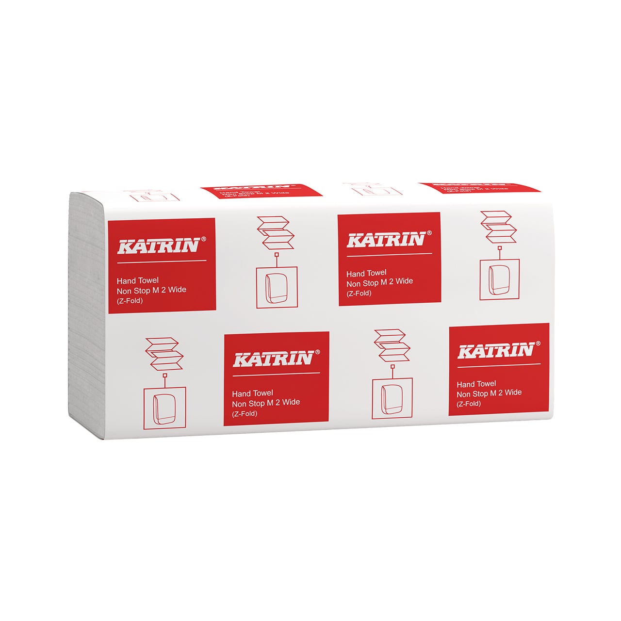 Katrin Z-Falz Falthandtücher Non Stop M Wide 160 Blatt 2-lagig, Handy Pack Katrin Z-Falz Falthandtücher Non Stop M Wide 160 Blatt 2-lagig, Handy Pack