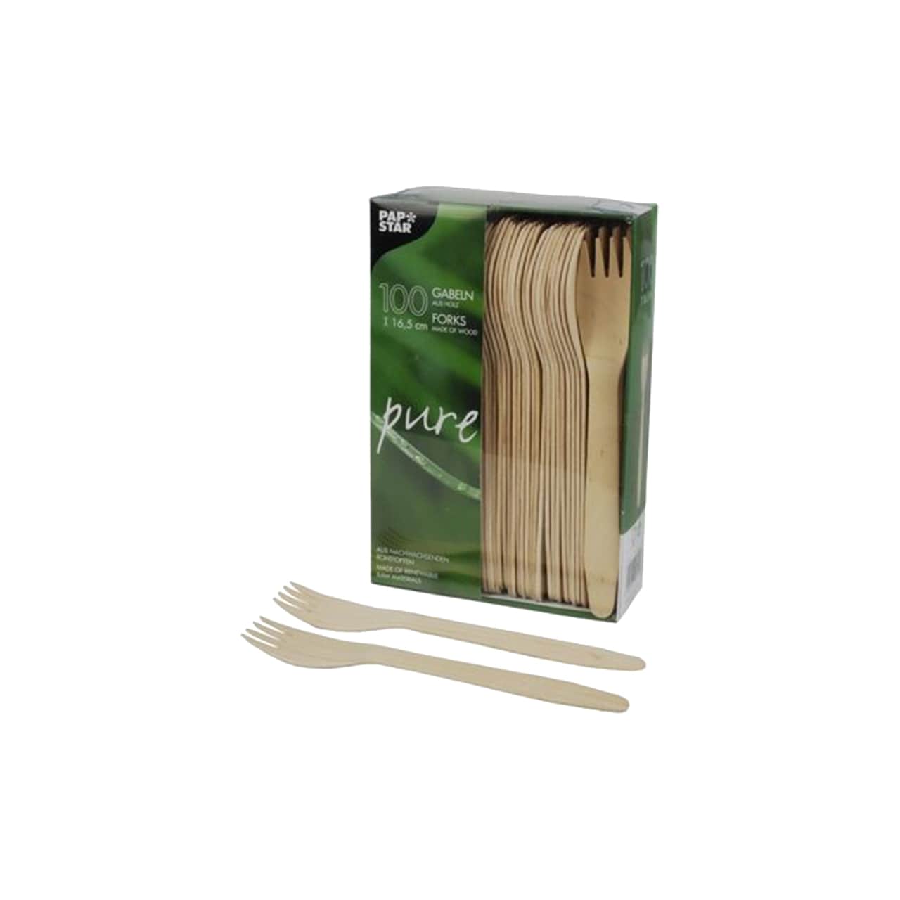 Holzgabeln "pure" 16,5 cm