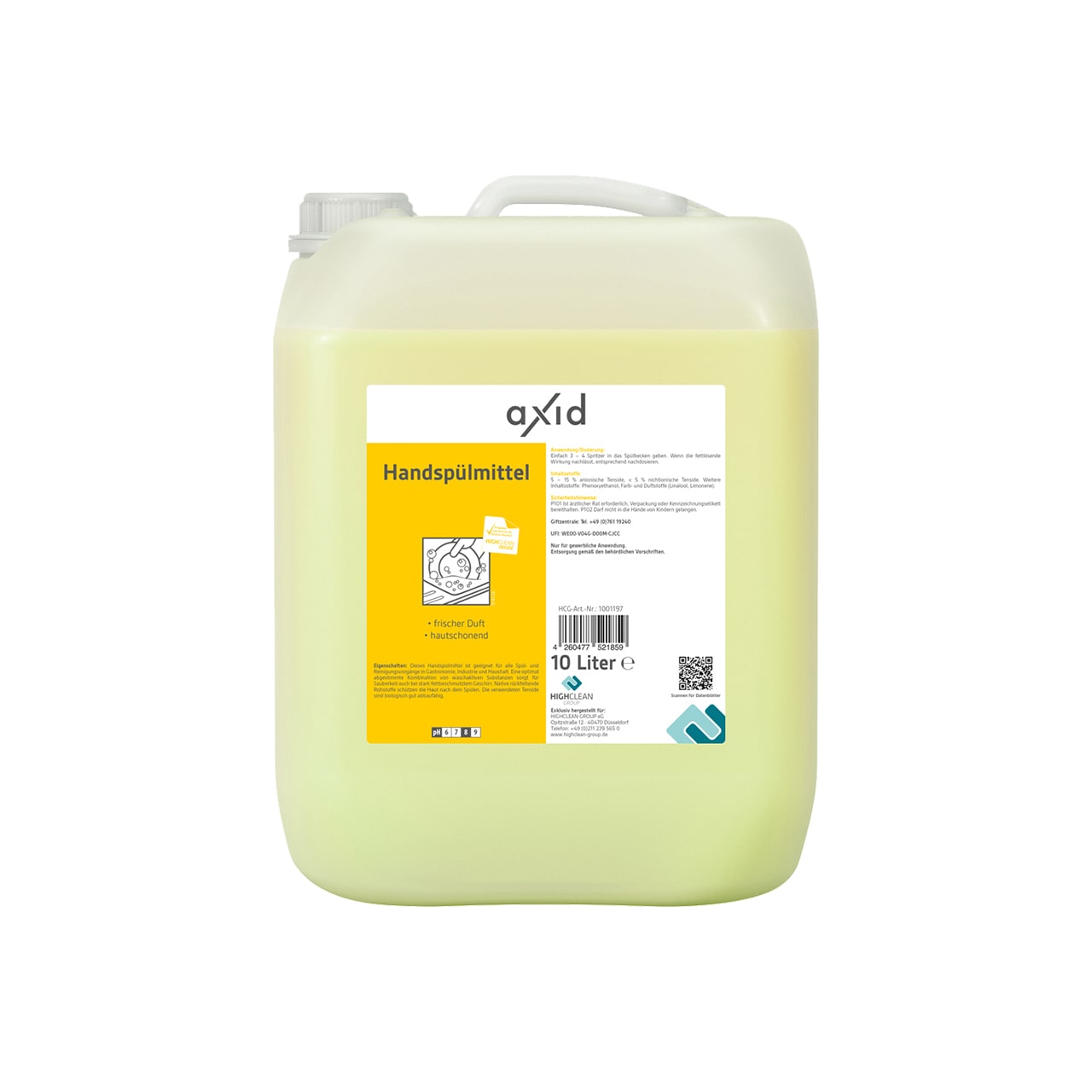 axid Handspülmittel citrusfrisch - 10 L axid Handspülmittel citrusfrisch - 10 L