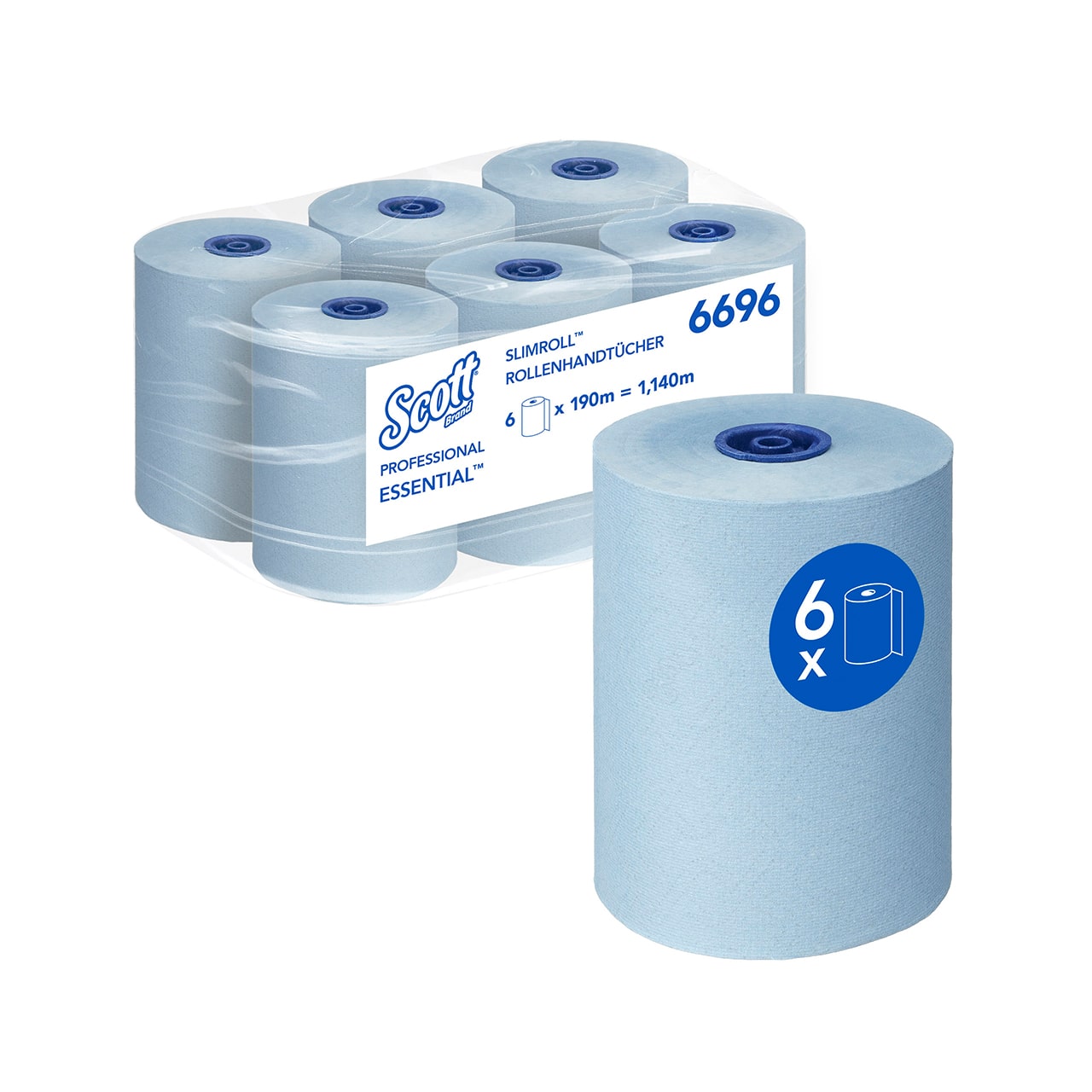 Rollenhandtuch Scott Essential Slim blau 1-lagig