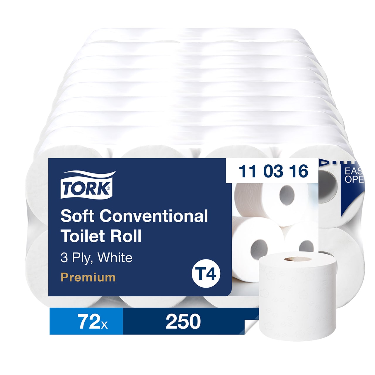 Tork ex.weiches Kleinrollen Toilettenpapier 3-lg.