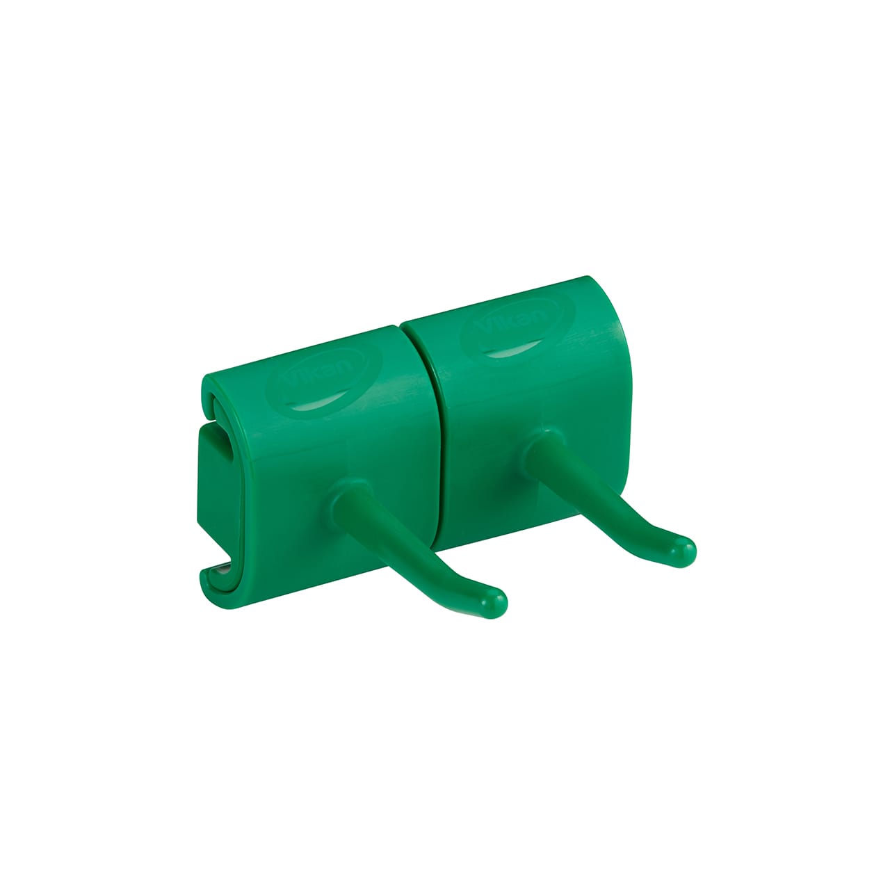 Hygienische Wandhalterung, Doppelhakenmodul, 82 mm, Grün