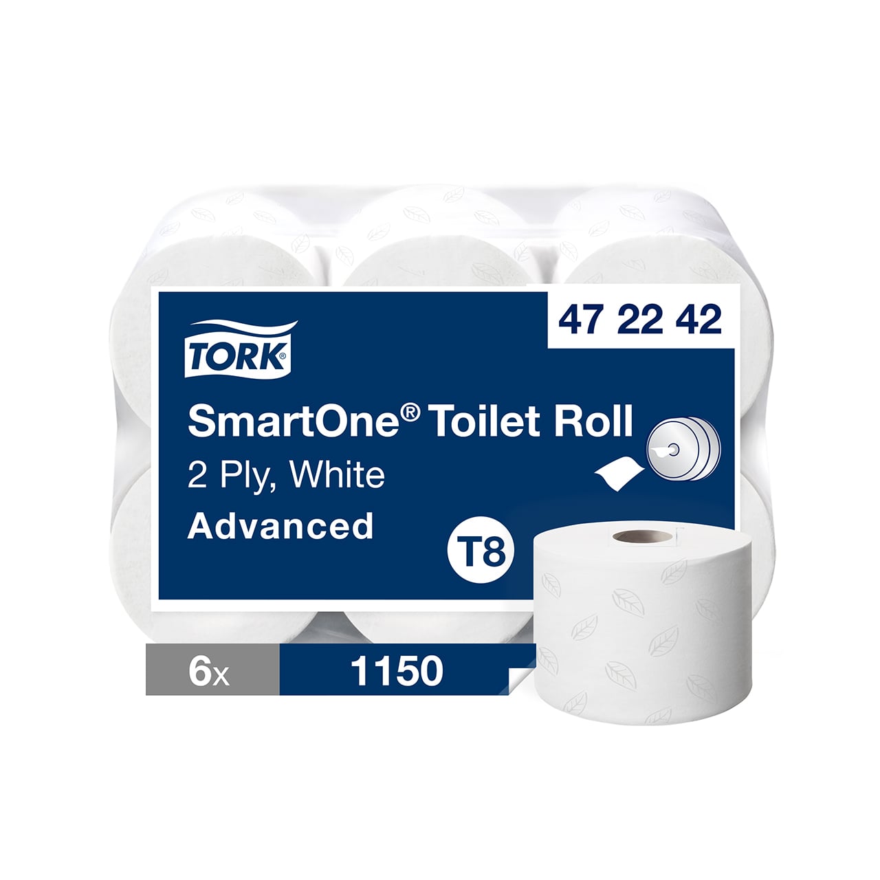 Tork SmartOne® Toilettenpapier Weiß T8 Tork SmartOne® Toilettenpapier Weiß T8