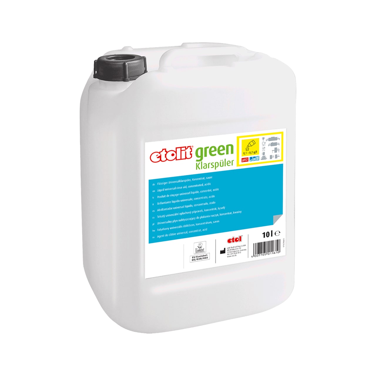 etolit® green Klarspüler etolit® green Klarspüler