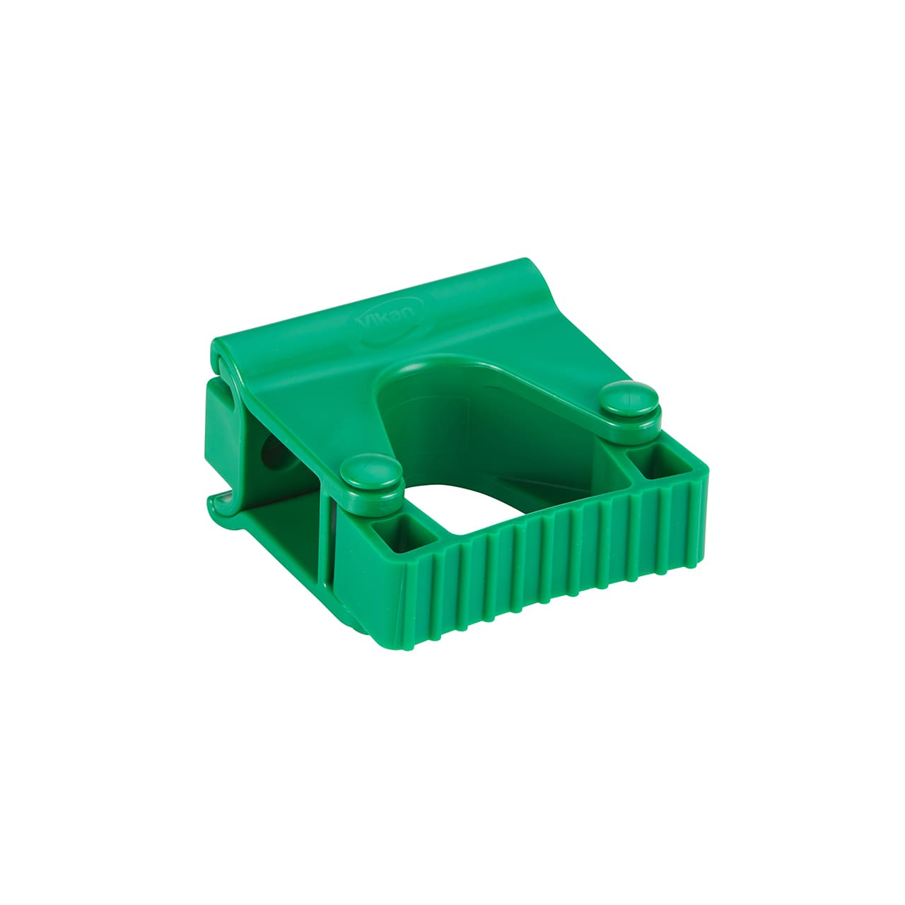 Hygienische Wandhalterung, Gummi-Clip-Modul, 82 mm, Grün
