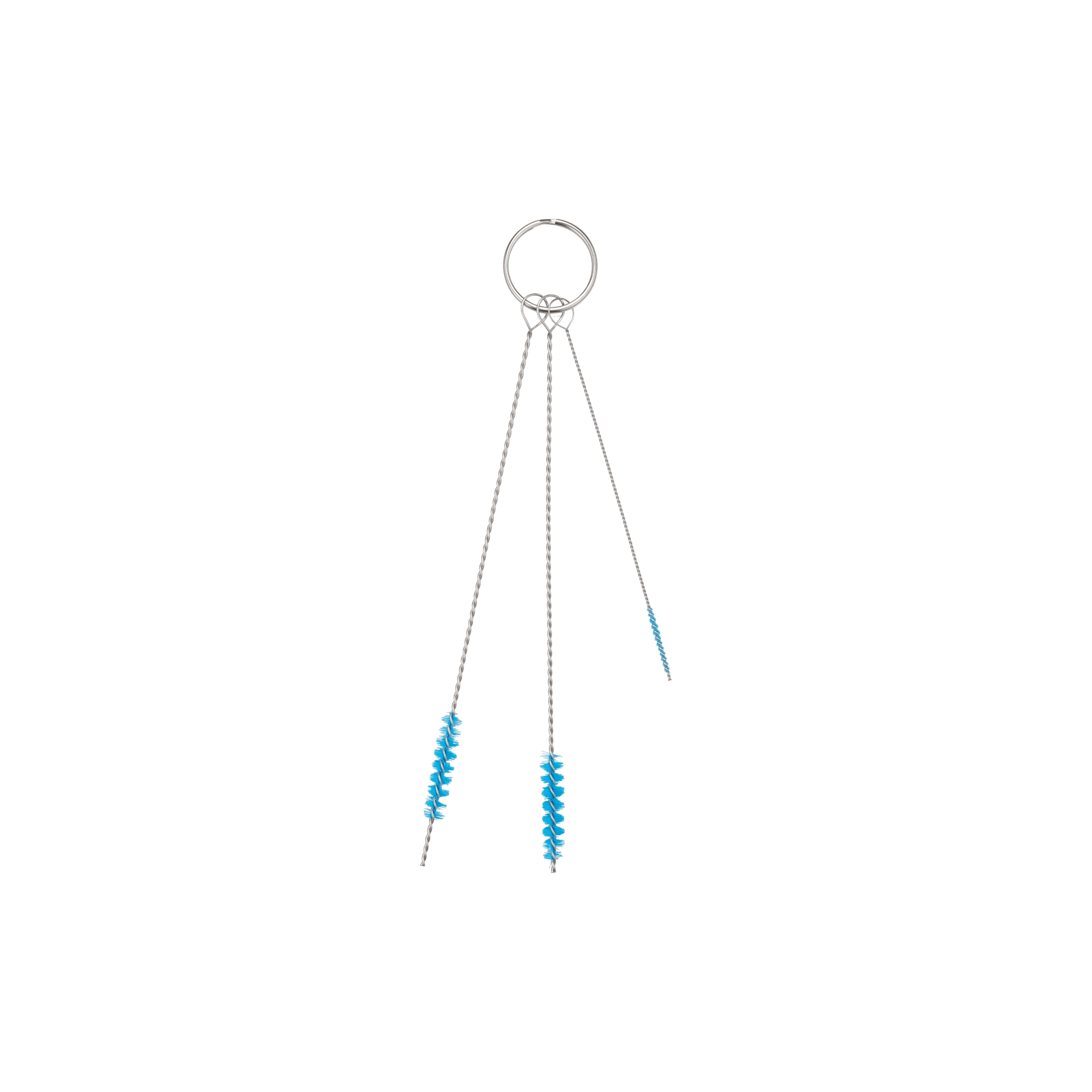 Reinigungsset mit 3 Bürsten, Ø2, Ø6, Ø6 mm, Weich, Blau