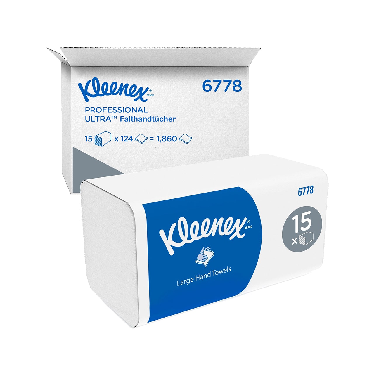 Kleenex® Ultra Falthandtücher, Interfold, 2-lagig